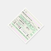 Serviette En Papier Carte d'embarquement sur billets d'avion personnal (Coin)