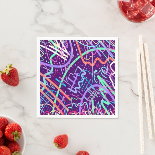 Serviette En Papier Carte des étoiles (En situation)