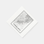 Serviette En Papier Carte des Florida Keys (Coin)
