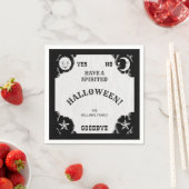 Serviette En Papier Carte d'esprit Halloween Papier Napkin (En situation)