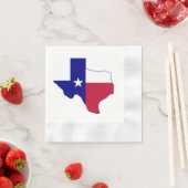 Serviette En Papier Carte du drapeau du Texas (En situation)