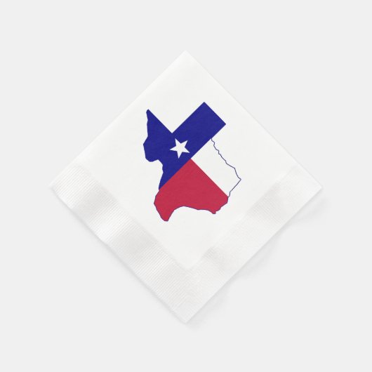 Serviette En Papier Carte du drapeau du Texas (Coin)