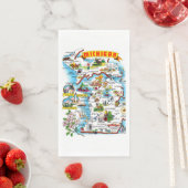 Serviette En Papier Carte du Michigan (En situation)
