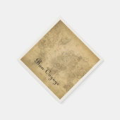 Serviette En Papier Carte du monde (Coin)