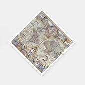 Serviette En Papier Carte du monde antique n°3 (Coin)