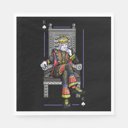 Serviette En Papier Carte King (Devant)