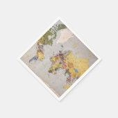 Serviette En Papier carte mondiale (Coin)