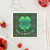 Serviette En Papier Carte nationale irlandaise avec papier Shamrock Na (En situation)