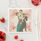 Serviette En Papier Carte Papier Postale Napkin (En situation)