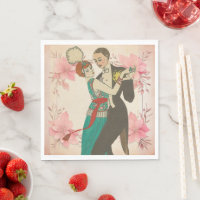 Carte Papier Postale Napkin