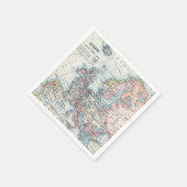 Serviette En Papier Carte politique de l'Europe (1916) (Coin)
