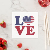 Serviette En Papier Carte postale américaine (En situation)