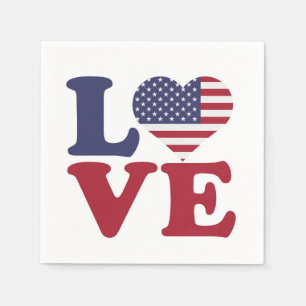 Serviette En Papier Carte postale américaine