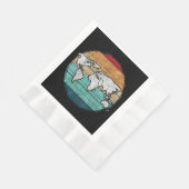 Serviette En Papier Carte Retro World (Coin)