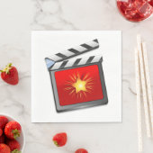 Serviette En Papier Carte Star Clapper (En situation)