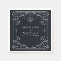 Carte Tarot Argent Mariage gothique