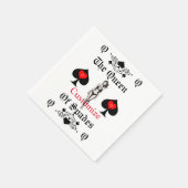 Serviette En Papier Carte Tarot Queen of Spades Thunder_Cove (Coin)