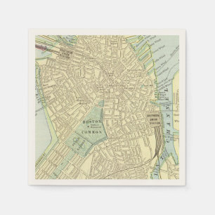 Serviette En Papier Carte vintage Boston Cocktail Napkins