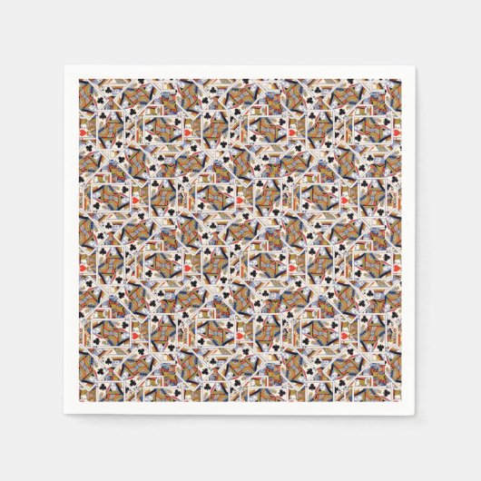 Serviette En Papier Cartes de lecture Papier Napkin (Devant)