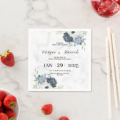 Serviette En Papier Cartes d'invitation de mariage modifiables (En situation)