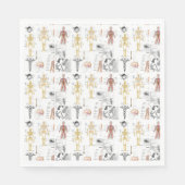 Serviette En Papier Cartes Médicales couleur pleine (Devant)