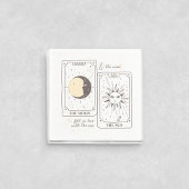 Serviette En Papier Cartes Tarot | Baby Shower | Mariage | Neutres