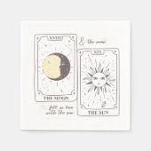 Serviette En Papier Cartes Tarot | FÊTE DES MARIÉES | MARIAGE | Neutre (Devant)