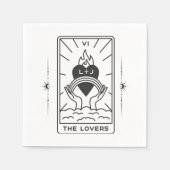 Serviette En Papier Cartes Tarot | FÊTE DES MARIÉES | MARIAGE | Tarot  (Devant)