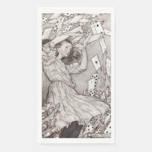 Serviette En Papier Cartes tombantes rétro Alice, design victorien