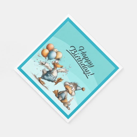 Serviette En Papier Cartographie de canard Plaques papier d'anniversai (Coin)