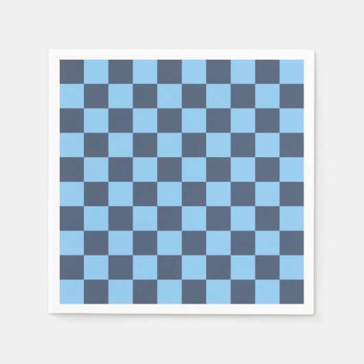 Serviette En Papier Carton bleu (Devant)