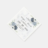Serviette En Papier Cartons d'invitation de mariage modifiables (Coin)