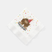 Serviette En Papier Cartoon Bigfoot de l'Anniversaire (Coin)