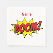 Serviette En Papier Cartoon Boom Thunder_Cove (Devant)