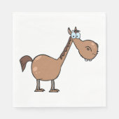 Serviette En Papier Cartoon Cheval Papier Napkins (Devant)
