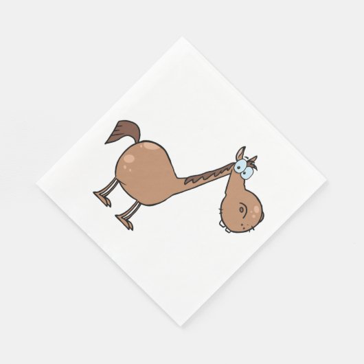 Serviette En Papier Cartoon Cheval Papier Napkins (Coin)