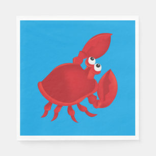 Serviette En Papier Cartoon crab