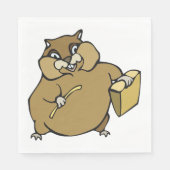 Serviette En Papier Cartoon Hamster (Devant)