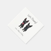 Serviette En Papier Cartoon Pet cocktail serviette (Coin)