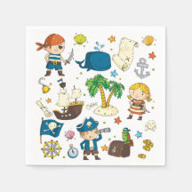 Cartoon Pirates Island Navire Anniversaire de enfa