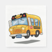 Serviette En Papier Cartoon School Bus (Devant)