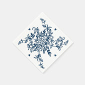 Serviette En Papier Casablanca bleu sur le Livre blanc Napkins (Coin)