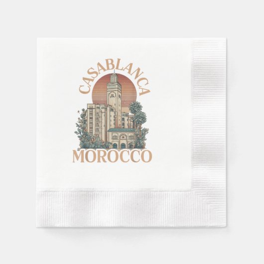 Serviette En Papier casablanca maroc (Devant)