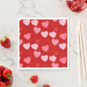Serviette En Papier Cascade Candy Heart (En situation)