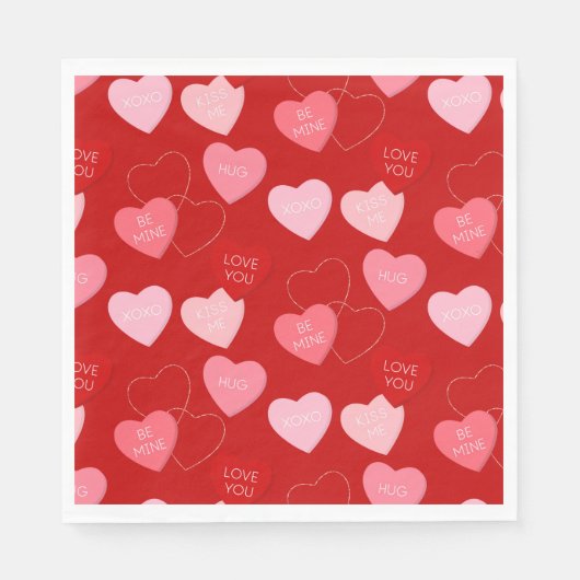 Serviette En Papier Cascade Candy Heart (Devant)
