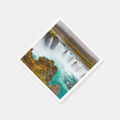 Serviette En Papier Cascade de Godafoss, Islande (Coin)