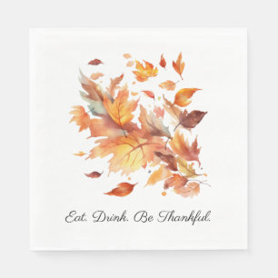 Serviette En Papier Cascade d'érable Breeze d'automne, personnalisée