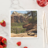 Serviette En Papier Cascade des piscines d'Emerald dans le parc nation (En situation)