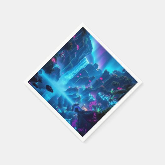Serviette En Papier Cascade Getaway Neon (Coin)