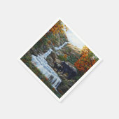 Serviette En Papier Cascade Mère et Cube Ours Noir (Coin)